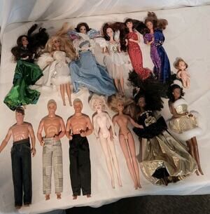 Vintage Barbie Ken Doll Lot Marilyn Monroe Hasbro Mattel Mixed Dolls Clothes 14